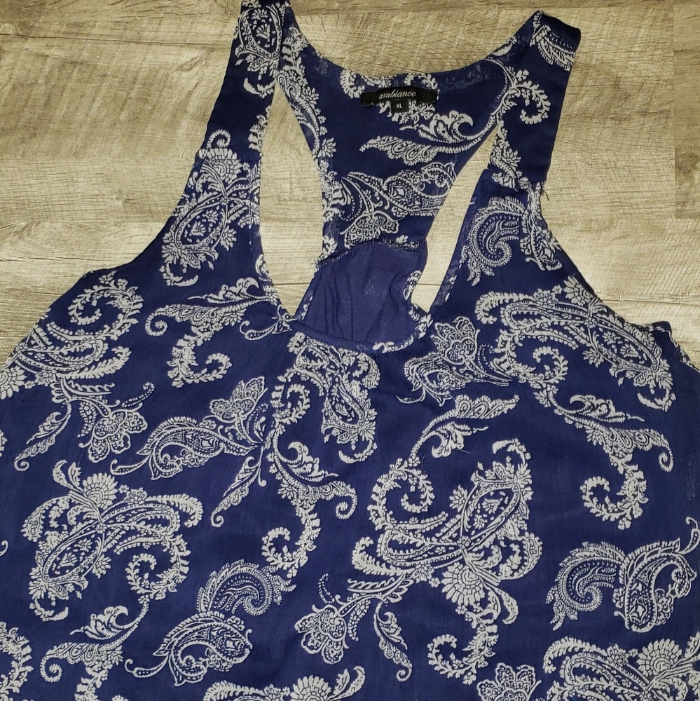 Blue tank
